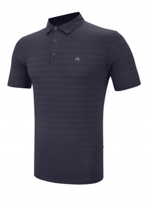 Calvin Klein Mens Golf Recycled Performance Tonal Stripe Polo - C9568