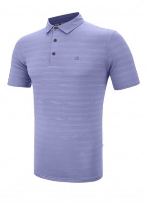 Calvin Klein Mens Golf Recycled Performance Tonal Stripe Polo - C9568