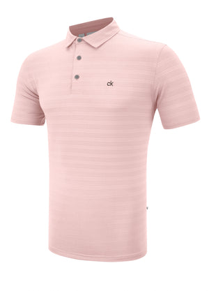 Calvin Klein Mens Golf Recycled Performance Tonal Stripe Polo - C9568