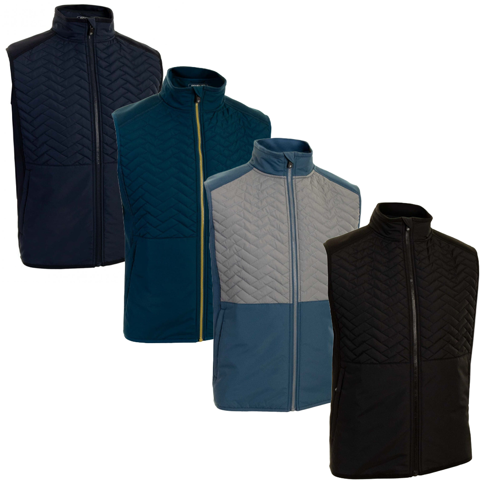 Proquip Mens Gust Therma Windproof Light Stretch Quilted Golf Gilet