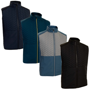 Proquip Mens Gust Therma Windproof Light Stretch Quilted Golf Gilet