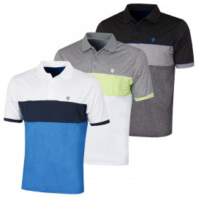 Island Green Mens 2021 IGTS2040 Colour Block Golf Polo Shirt