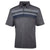 Island Green Yarn Dyed Stripe Polo Shirt Grey Marl IGTS2079