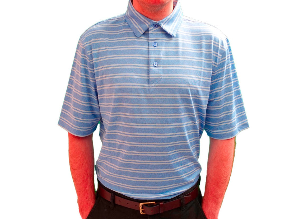 Ahead USA Tour Blue Stripe Polo Shirt  TR31⛳️