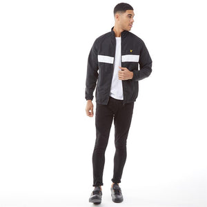 Lyle & Scott Lightweight Funnel Neck Jacket in True Black (18354)