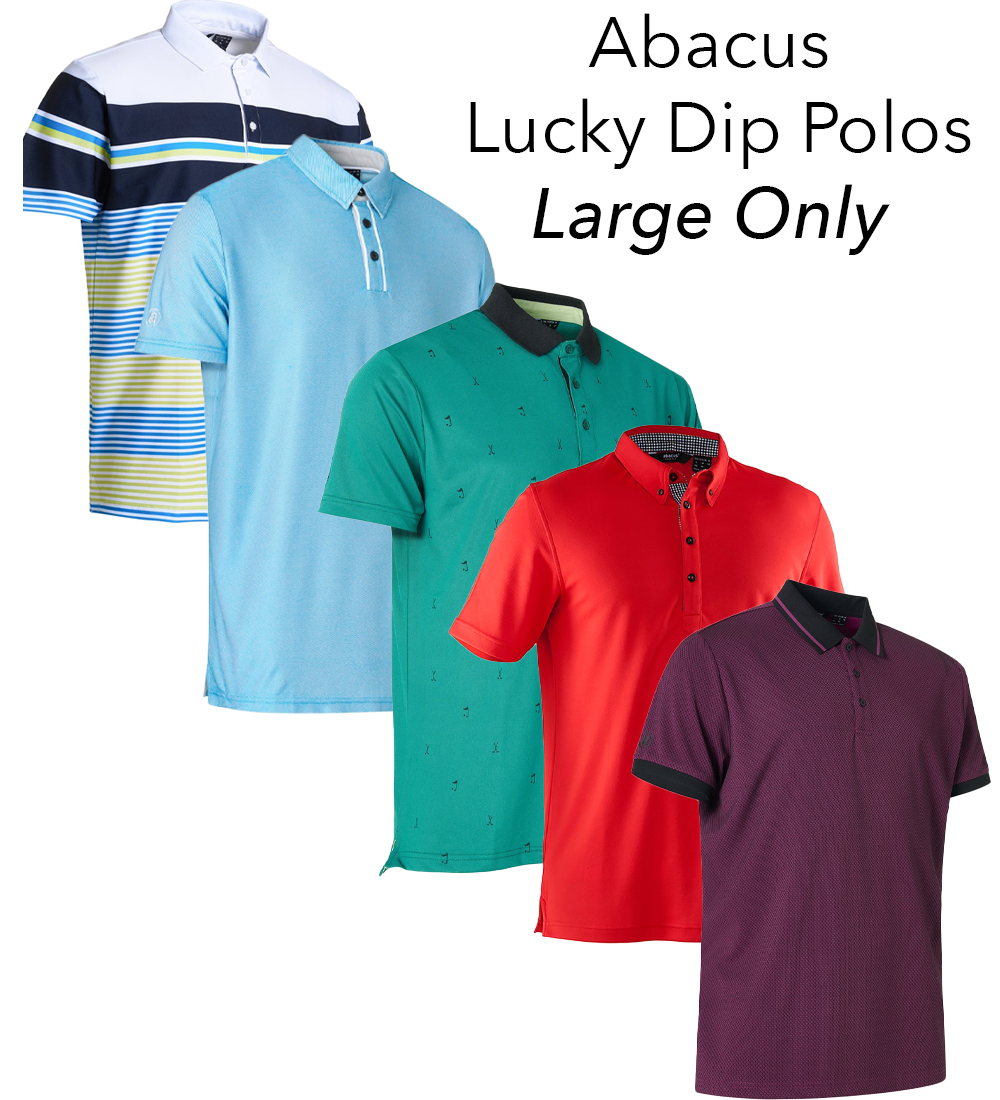 Abacus Mens LUCKY DIP Golf Polos - HIGH QUALITY!