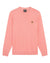 Lyle & Scott Knitwear | Mens Cotton Crew Neck Jumper - Punch Pink Marl (24373)