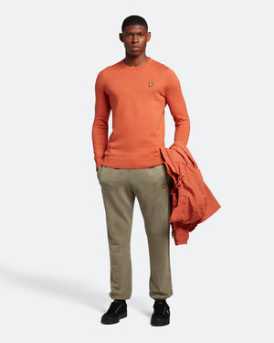 Lyle & Scott Cotton Merino Crew Neck Jumper - Rosette