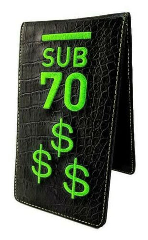 Sub70 Golf Tour Scorecard Yardage Book Holder Casino Collection