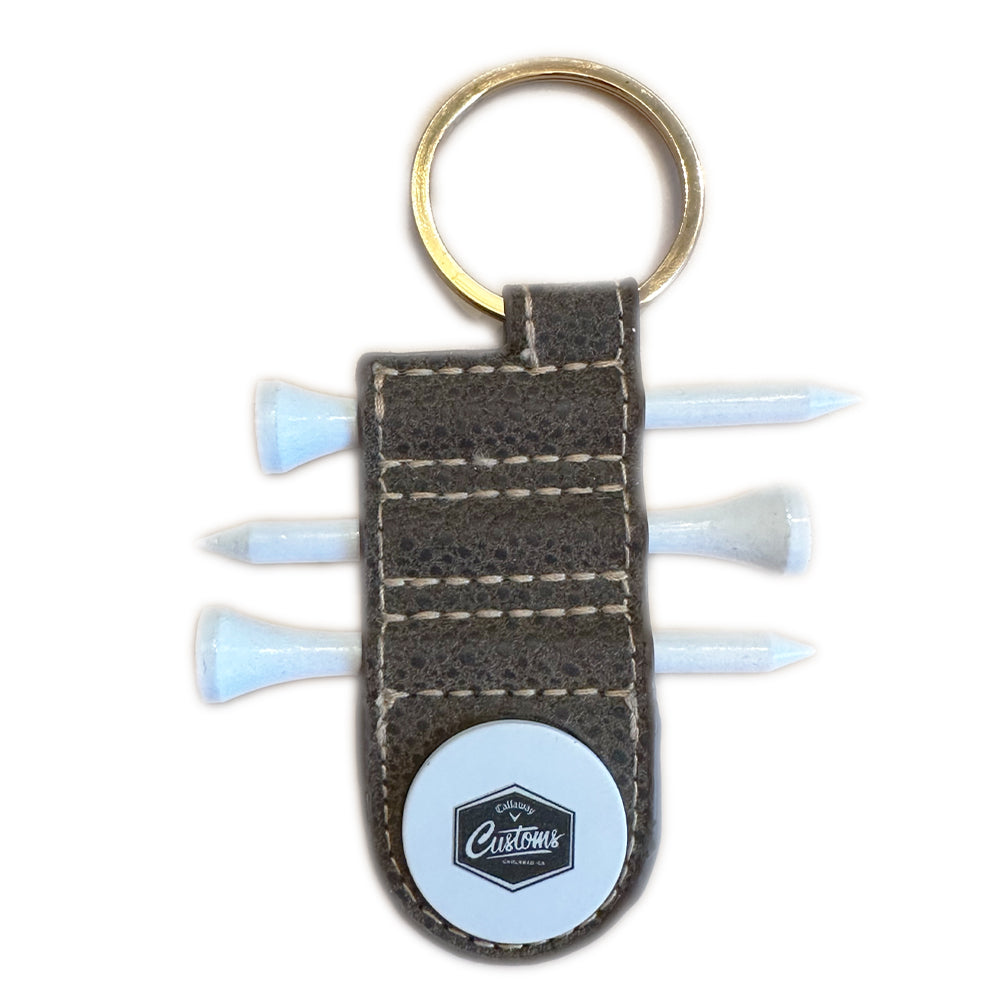 Callaway Customs Golf Bag Tag Tee Holder With Marker