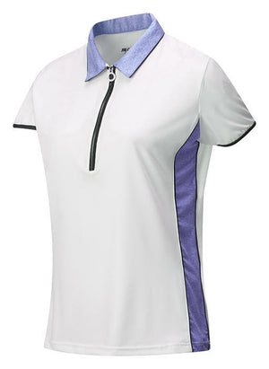 JRB Ladies White Trim Short Sleeved Golf Shirt